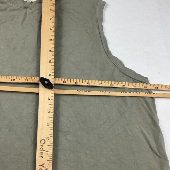 Madewell Sleeveless Soft Jersey Tank Top Olive Green Casual Neutral Shirt XXL - Picture 7 of 10